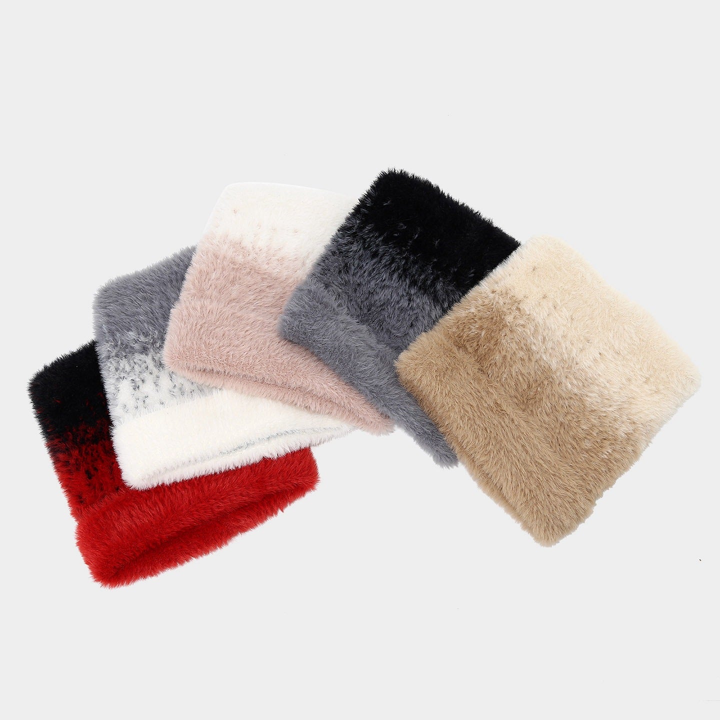 Cute Cat Ear Gradient Beanie - Cozy Knit Hat for Women Additional Image 5