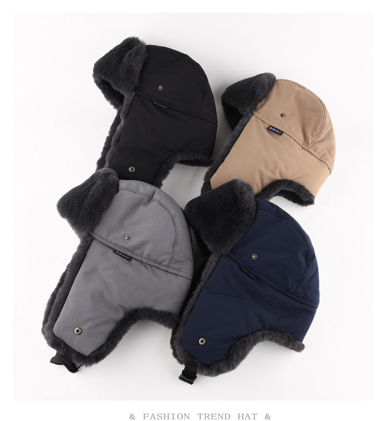 Men's Waterproof Fleece Lei Feng Winter Hat Additional Image 5
