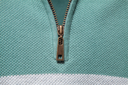 Men's Colorblock Half-Zip Sweater - Autumn Essential Additional Image 5