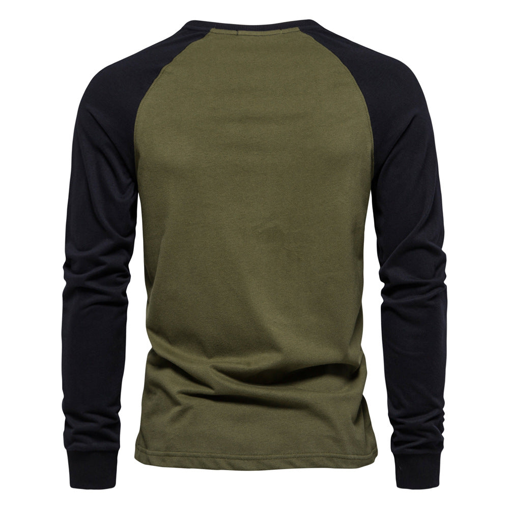 Men's Cotton Raglan Tee: Effortless Style & Comfort Additional Image 5