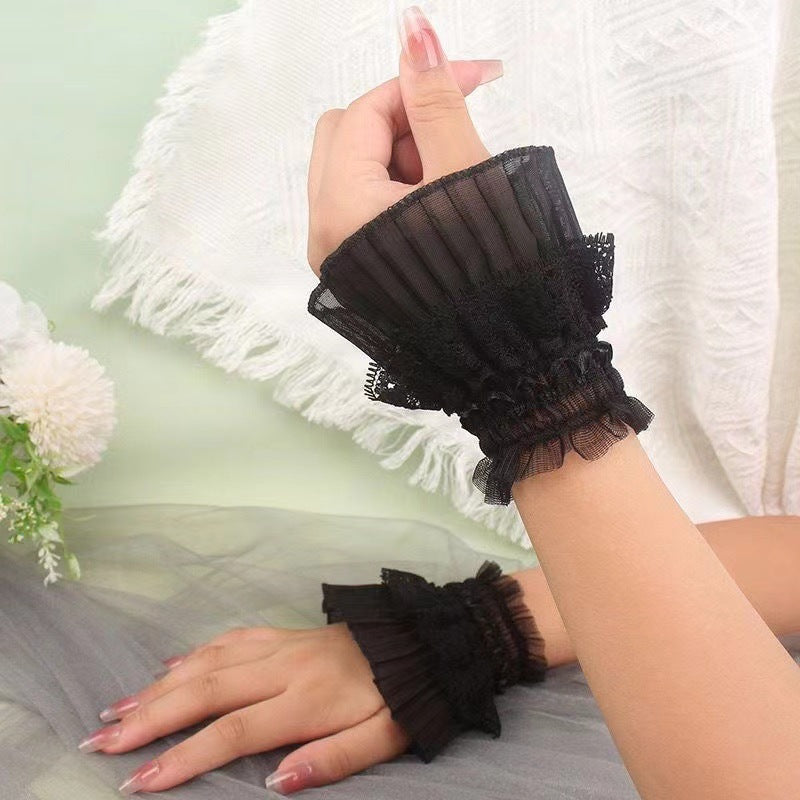 Elegant Lace Arm Cuffs: Sun Protection & Tattoo Cover Additional Image 5