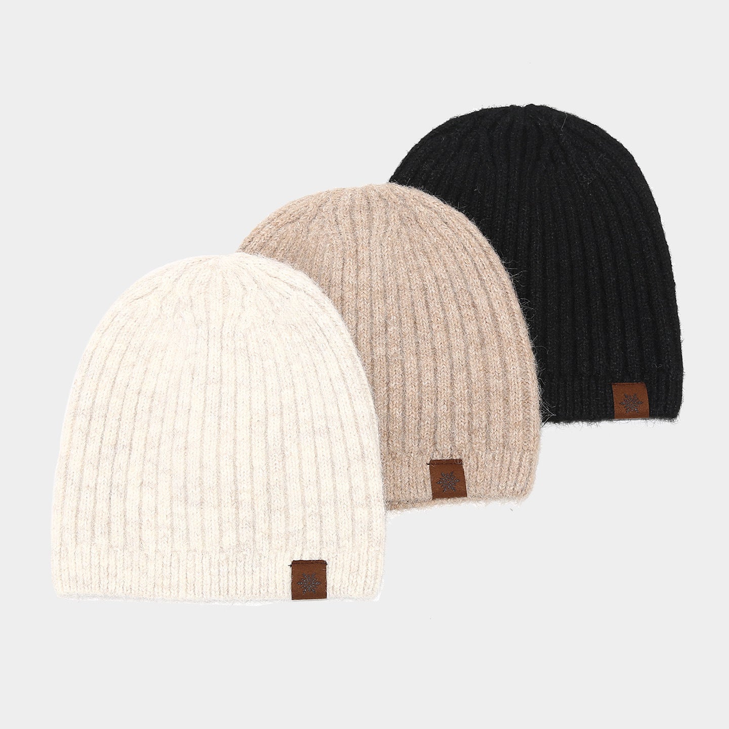 Chic Striped Wool Blend Beanie - Cozy Winter Hat Additional Image 5