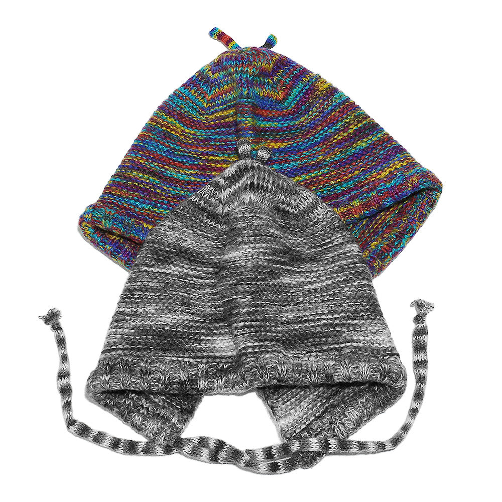 Rainbow Gradient Knit Beanie - Cozy Winter Hat Additional Image 5