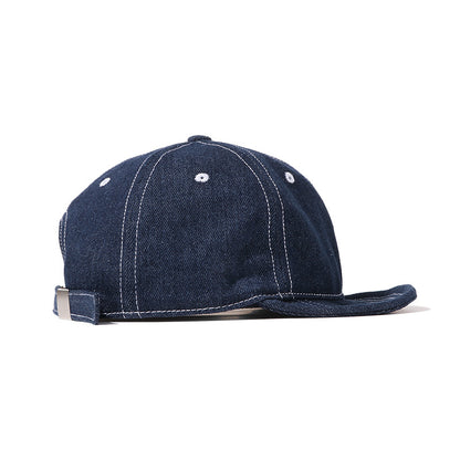 Retro Denim Baseball Cap - Japanese Style Short Brim Additional Image 5