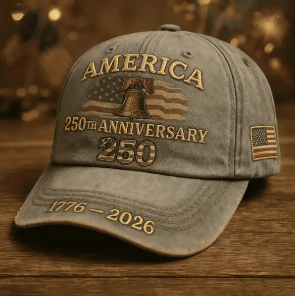 US 250th Anniversary Patriotic Baseball Cap Additional Image 5