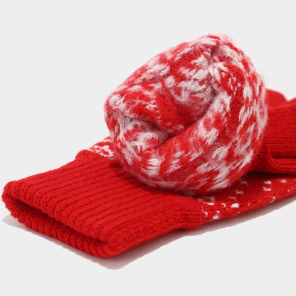 Cozy Snowflake Knit Hat, Scarf & Glove Set Additional Image 5