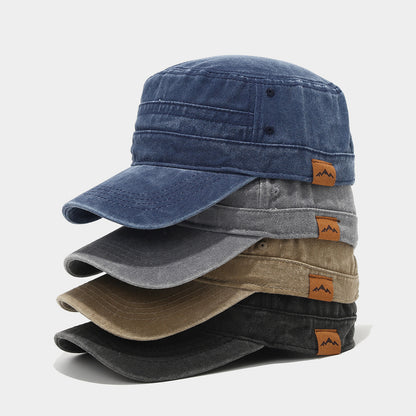 Retro Leather Military Cap - Vintage Mountaineering Hat Additional Image 5