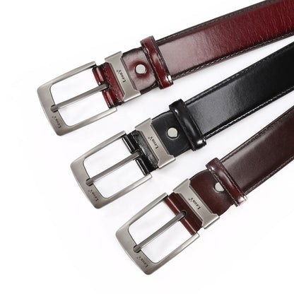 Genuine Leather Belt: Classic Pin Buckle Casual Style Additional Image 5