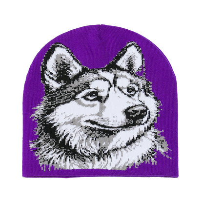 Wolf Knit Beanie: Cozy Fall & Winter Animal Hat Additional Image 5