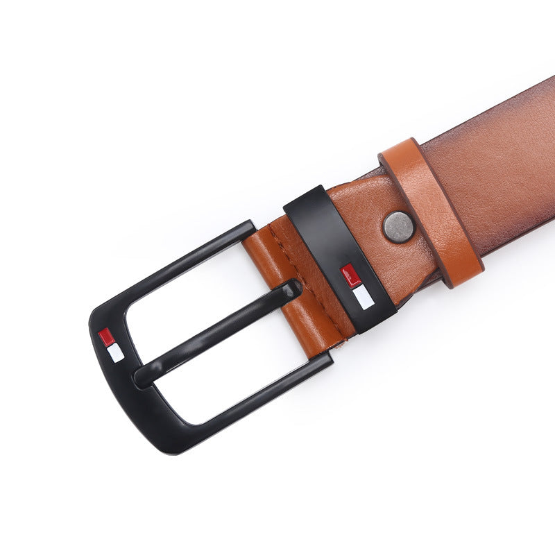 Men's Alloy Oil Drop Pin Buckle Belt - Stylish & Versatile Additional Image 5