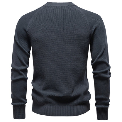 Men's Premium Knit Crewneck Sweater - Fall/Winter Essential Additional Image 5