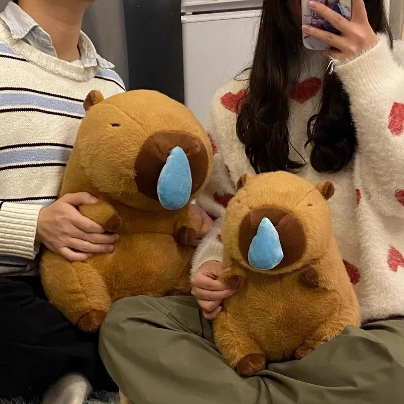 Capybara Plush Pillow with Scarf - Huggable Friend Additional Image 6