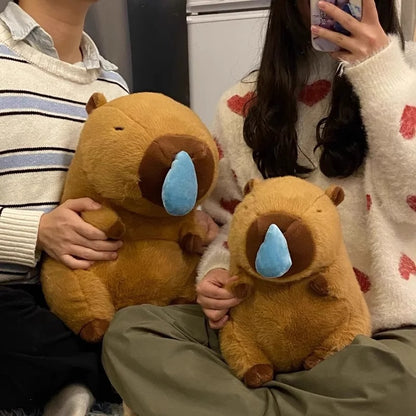 Capybara Plush Pillow with Scarf - Huggable Friend Additional Image 6
