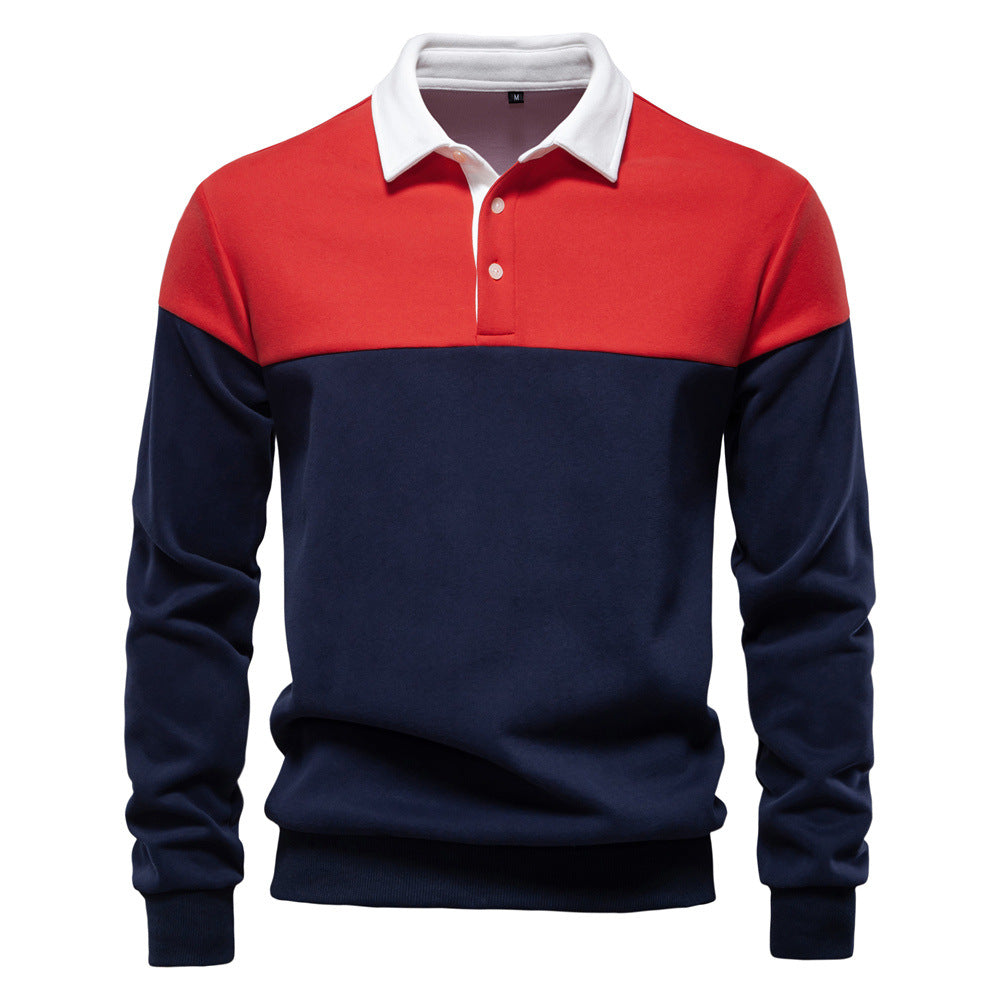 Men's Spring Polo Collar Knit Sweater Additional Image 6