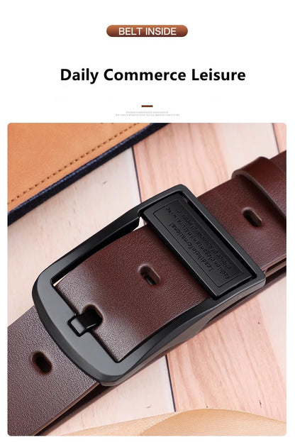 Retro Pin Buckle Belt for Men | Business & Casual Leather Additional Image 6