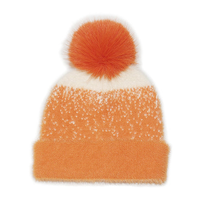 Faux Mink Knit Beanie with Ear Protection Additional Image 6