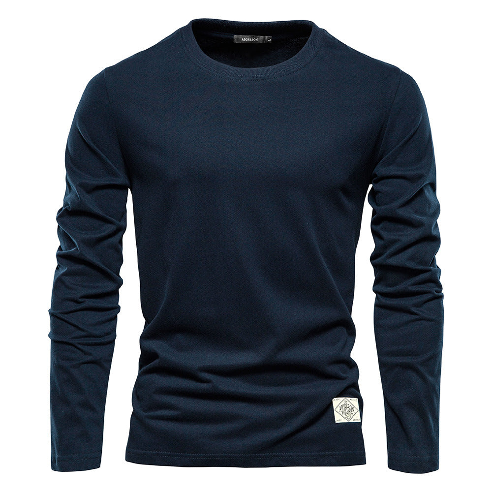 Men's Premium Cotton Long Sleeve Tee Additional Image 6