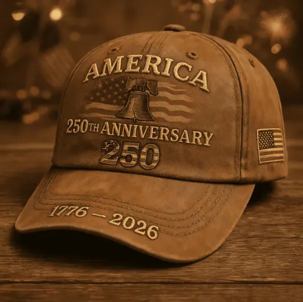 US 250th Anniversary Patriotic Baseball Cap Additional Image 6
