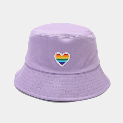 Rainbow Love Cotton Fisherman Hat - Korean Style Additional Image 6