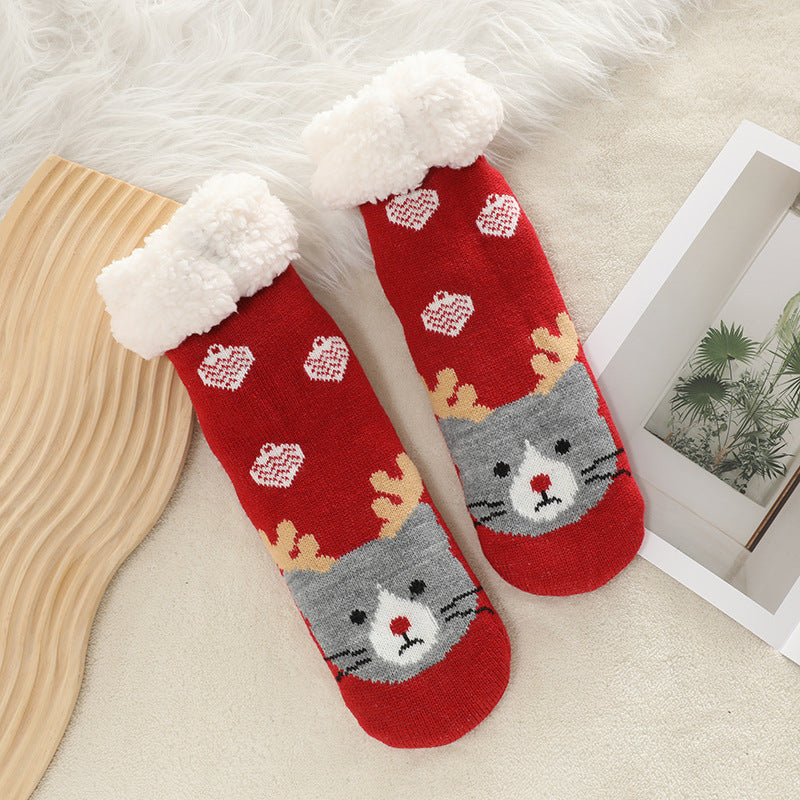 Cozy Christmas Plush Slipper Socks for Women Additional Image 6