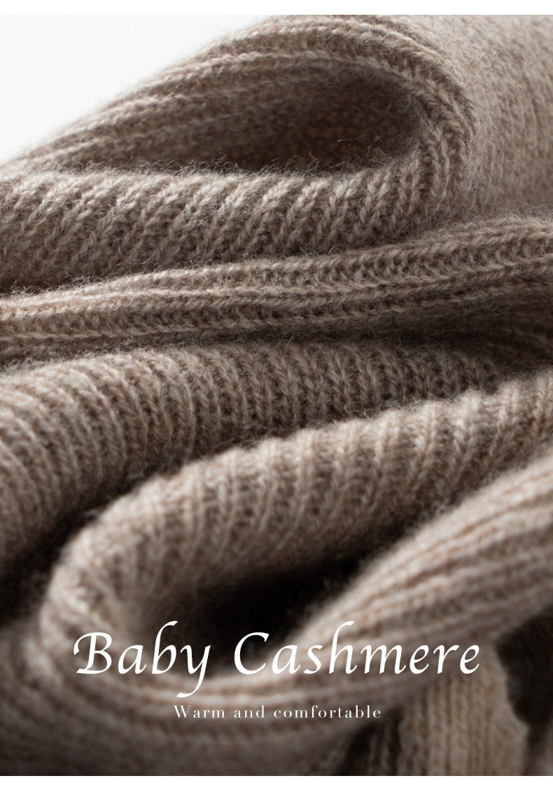 Luxury Cashmere Colorblock Triangle Shawl Additional Image 6