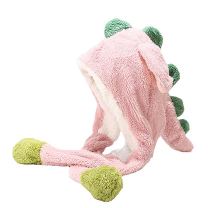 Dino Plush Hat: Cozy Ear Protection Additional Image 6