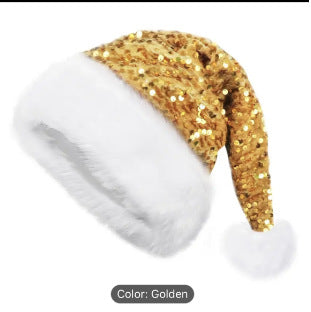 Sparkling Sequin Christmas Hat - Oversized Festive Fun Additional Image 6
