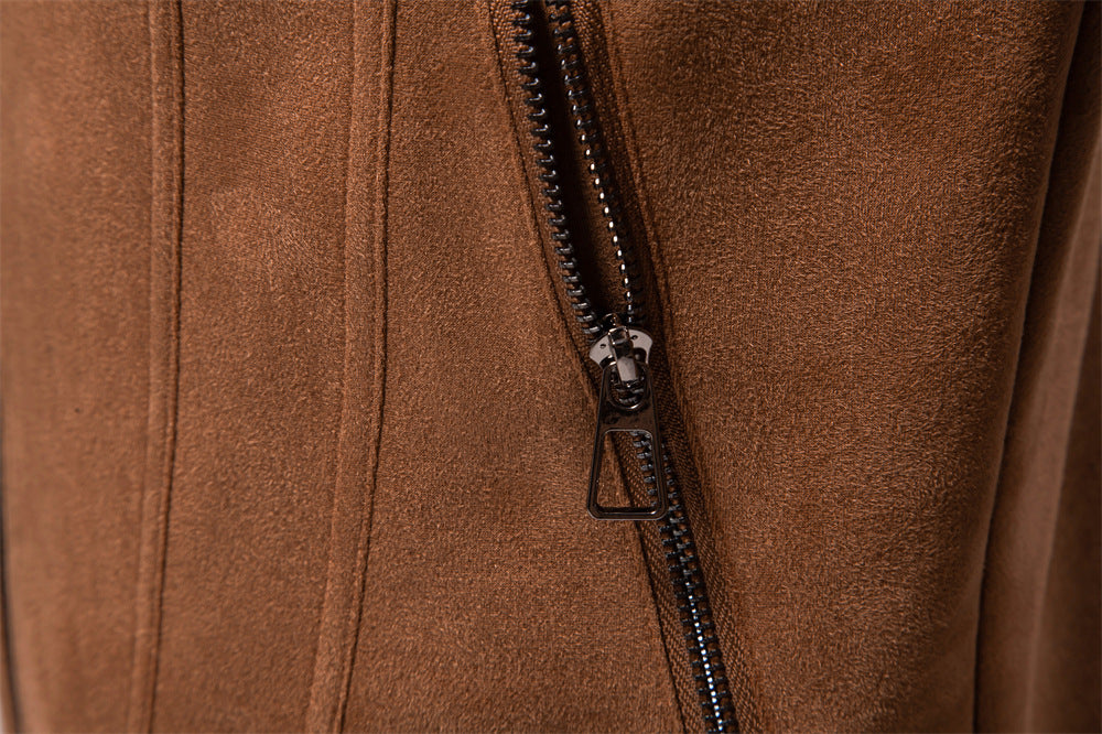 Men's Suede Lapel Jacket | Premium Outdoor Style Additional Image 6