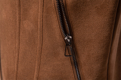 Men's Suede Lapel Jacket | Premium Outdoor Style Additional Image 6