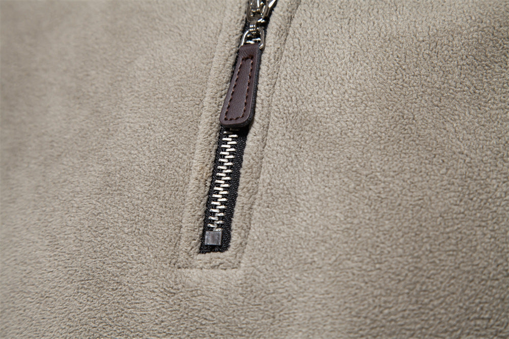 Men's Fleece Half-Zip Pullover: Warm & Stylish Additional Image 6