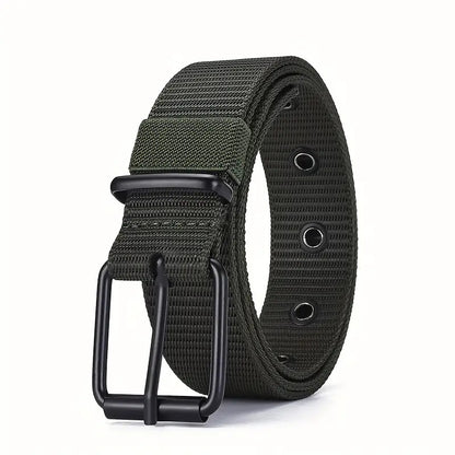 Men's Tactical Canvas Belt - Durable Outdoor & Casual Additional Image 6
