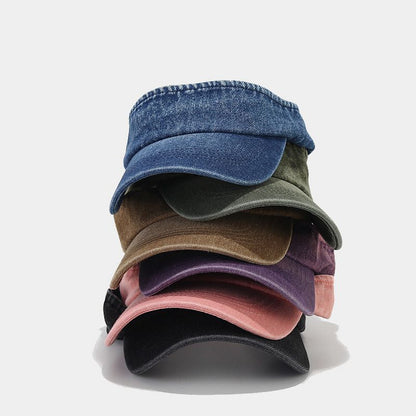 Retro Denim Literary Cap: British & Japanese Style Additional Image 6