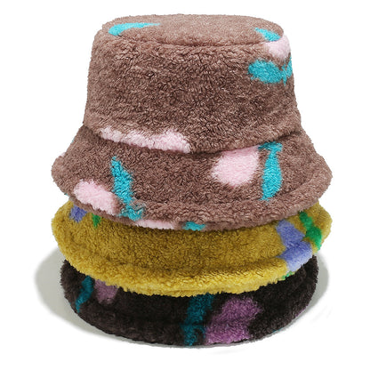 Cozy Floral Fleece Bucket Hat - Winter Warmth Additional Image 6