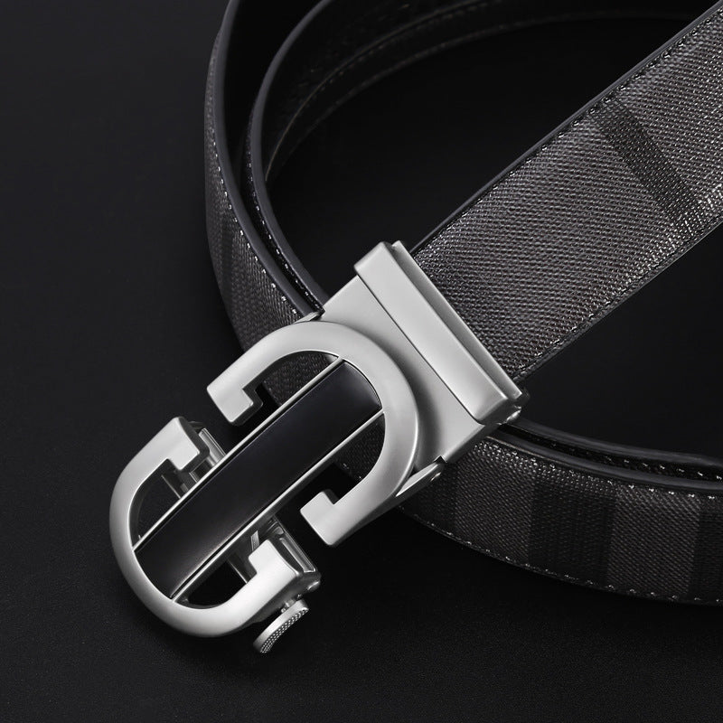 Men's Automatic Leather Belt - Business & Casual Additional Image 6