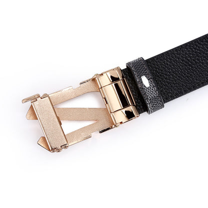 Men's Automatic Leather Belt: Business & Casual Additional Image 6