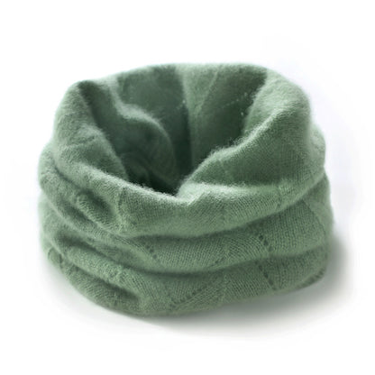 100% Pure Cashmere Knit Neck Warmer Snood Additional Image 6