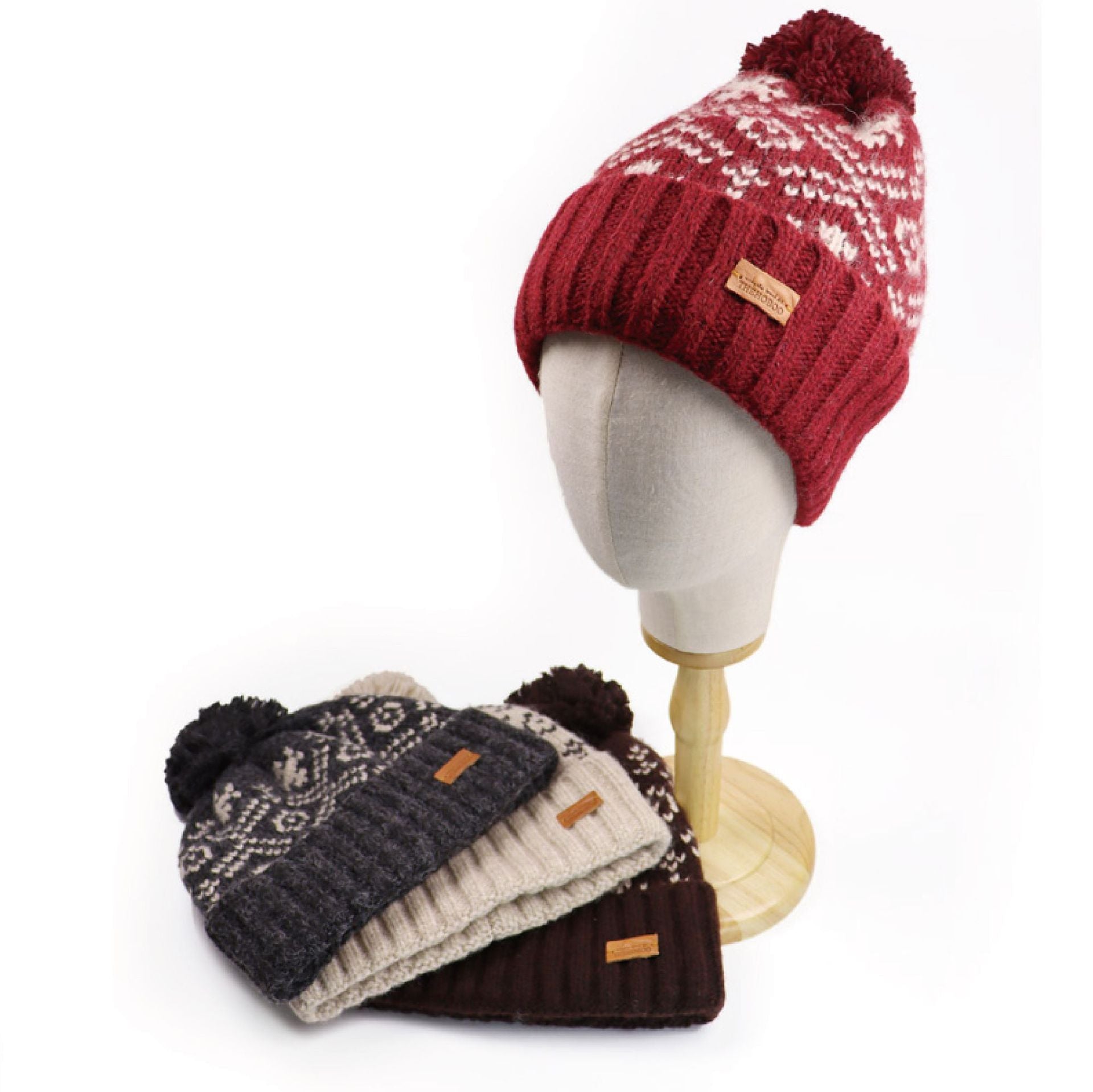 Cozy Korean Red Wool Hat: Ear Protection & Winter Warmth Additional Image 6