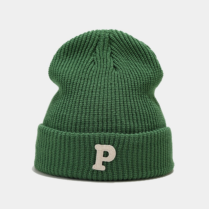 Chunky Knit P Beanie: Cozy & Chic Fall/Winter Hat Additional Image 6