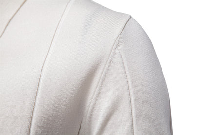 Men's Knitted Wool Polo: Business Casual Comfort Additional Image 6