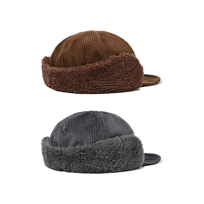 Corduroy Baseball Cap with Plush Ear Flaps Additional Image 6