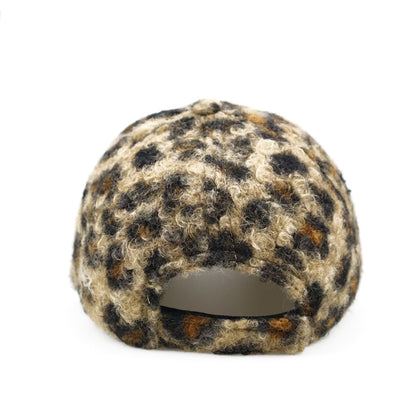 Leopard Print Terry Baseball Cap - Cozy Street Style Additional Image 6