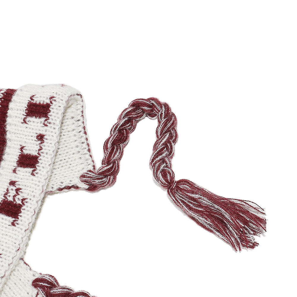 Fair Isle Ear Flap Beanie: Cozy Knit Winter Hat Additional Image 6