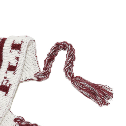 Fair Isle Ear Flap Beanie: Cozy Knit Winter Hat Additional Image 6