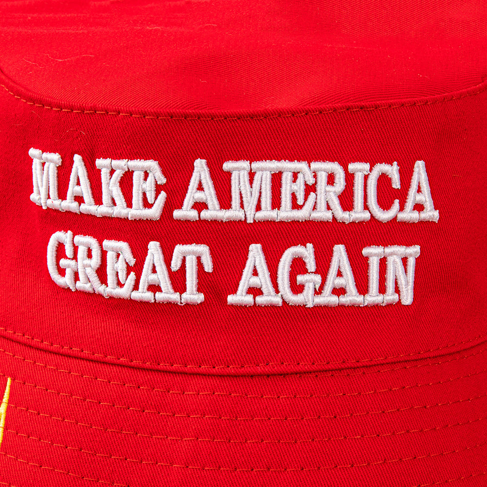 MAGA Embroidered American Flag Fisherman Hat Additional Image 6