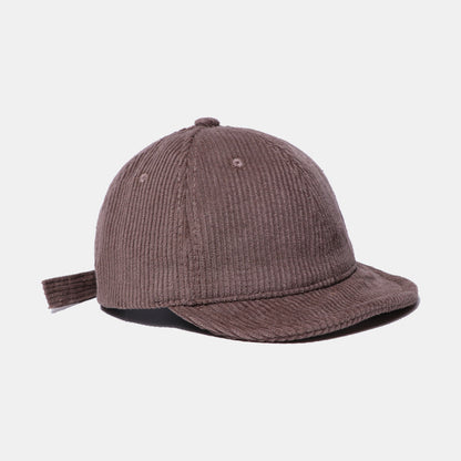 Retro Corduroy Baseball Cap - Soft Couple's Hat Additional Image 6
