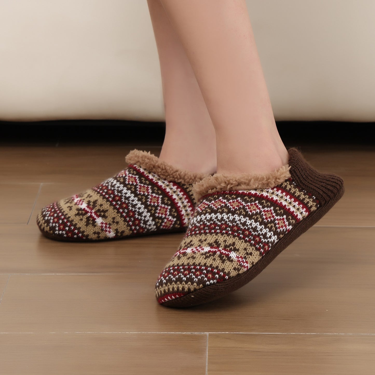 Cozy Sherpa Slipper Socks - Warm & Non-Slip Additional Image 6