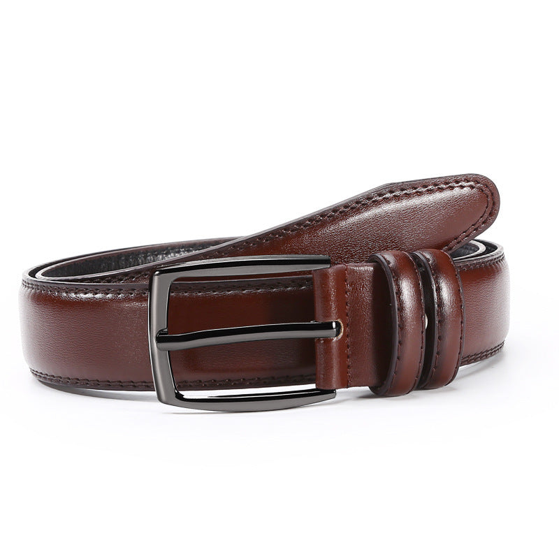 Men's Faux Leather Belt: Stylish Alloy Buckle Additional Image 6
