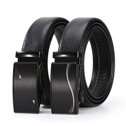 Men's Automatic Leather Belt: Business & Casual Style Additional Image 6