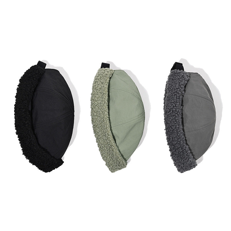 Japanese Quilted Lamb Fleece Hat - All-Season Comfort Additional Image 6