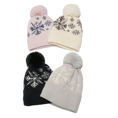 Cozy Snowflake Fleece-Lined Beanie for Women Additional Image 6